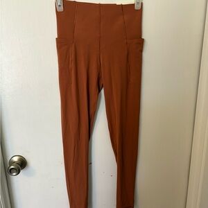 Aerie Hi-Rise Rust Leggings